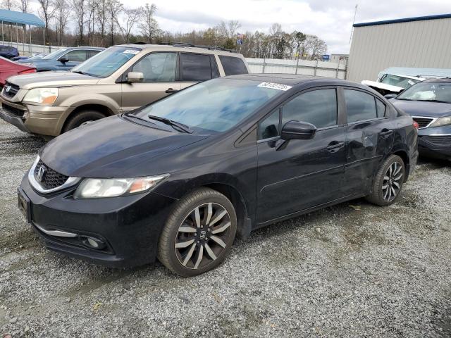 2HGFB2F94FH509925 - 2015 HONDA CIVIC EXL BLACK photo 1