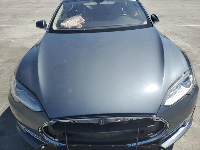 5YJSA1CP1DFP26946 - 2013 TESLA MODEL S GRAY photo 11