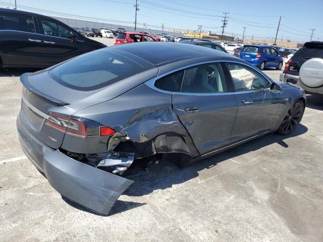 5YJSA1CP1DFP26946 - 2013 TESLA MODEL S GRAY photo 3