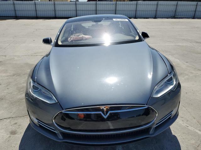 5YJSA1CP1DFP26946 - 2013 TESLA MODEL S GRAY photo 5