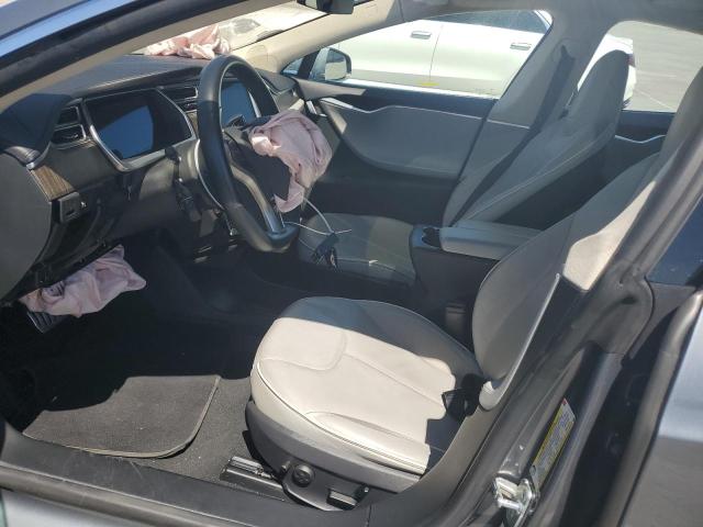 5YJSA1CP1DFP26946 - 2013 TESLA MODEL S GRAY photo 7
