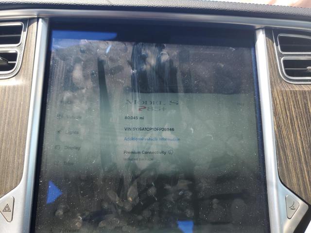 5YJSA1CP1DFP26946 - 2013 TESLA MODEL S GRAY photo 9