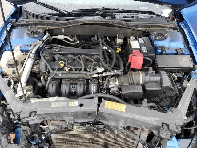 3FAHP0JA6CR136696 - 2012 FORD FUSION SEL BLUE photo 11