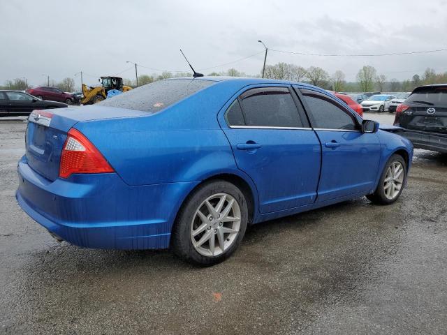 3FAHP0JA6CR136696 - 2012 FORD FUSION SEL BLUE photo 3