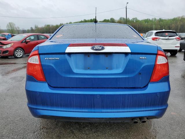 3FAHP0JA6CR136696 - 2012 FORD FUSION SEL BLUE photo 6