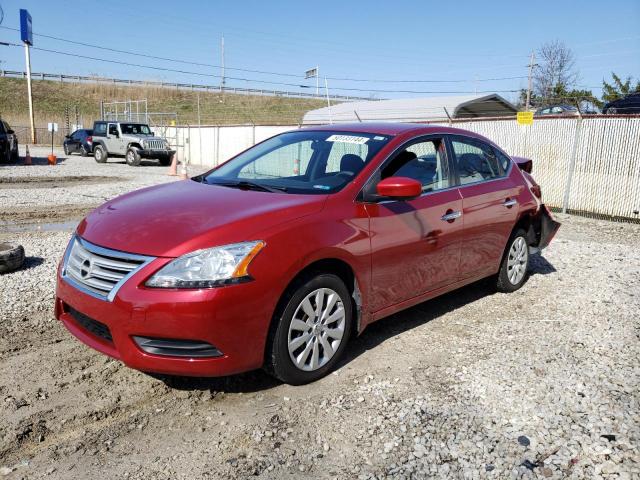 3N1AB7AP5EY268271 - 2014 NISSAN SENTRA S RED photo 1