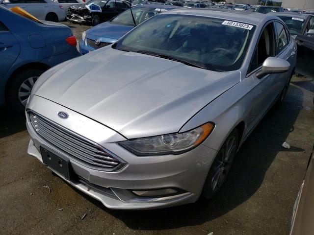 3FA6P0LU0HR316116 - 2017 FORD FUSION SE HYBRID SILVER photo 1