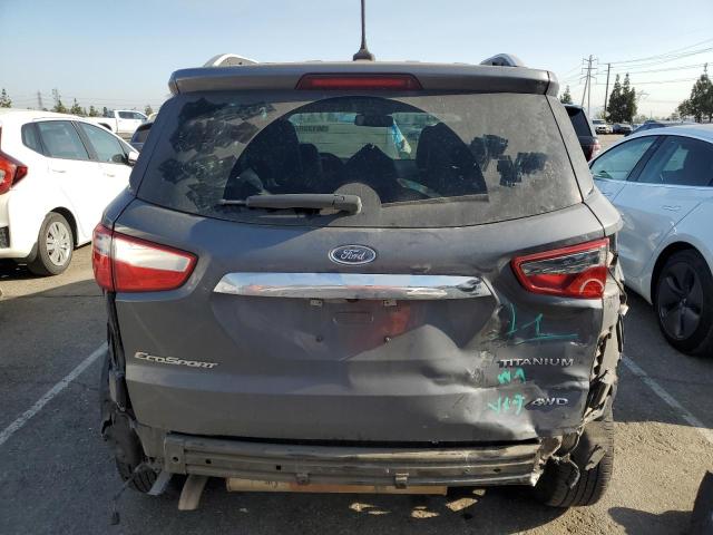 MAJ6S3KL1LC347374 - 2020 FORD ECOSPORT TITANIUM GRAY photo 6