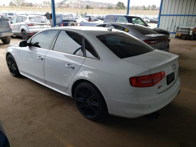 WAUBGAFLXEA065481 - 2014 AUDI S4 PREMIUM PLUS WHITE photo 2