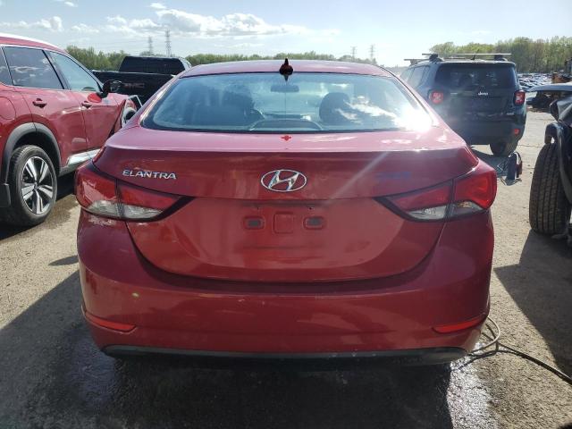 KMHDH4AE9GU580777 - 2016 HYUNDAI ELANTRA SE RED photo 6