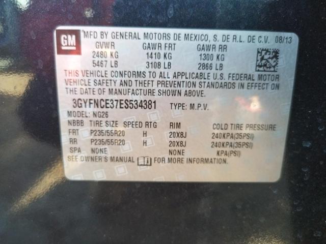 3GYFNCE37ES534381 - 2014 CADILLAC SRX PERFORMANCE COLLECTION Көк фото 12