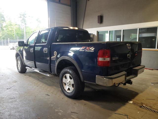 1FTPW14504KC25215 - 2004 FORD F-150 SUPERCREW BLUE photo 2