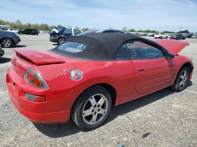 4A3AE45GX3E054963 - 2003 MITSUBISHI ECLIPSE SPYDER GS RED photo 3