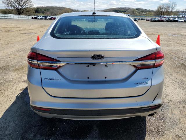 3FA6P0LU8JR140874 - 2018 FORD FUSION SE HYBRID SILVER photo 6