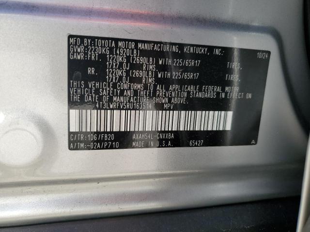 4T3LWRFV5RU163514 - 2024 TOYOTA RAV4 LE ნაცრისფერი ფოტო 14