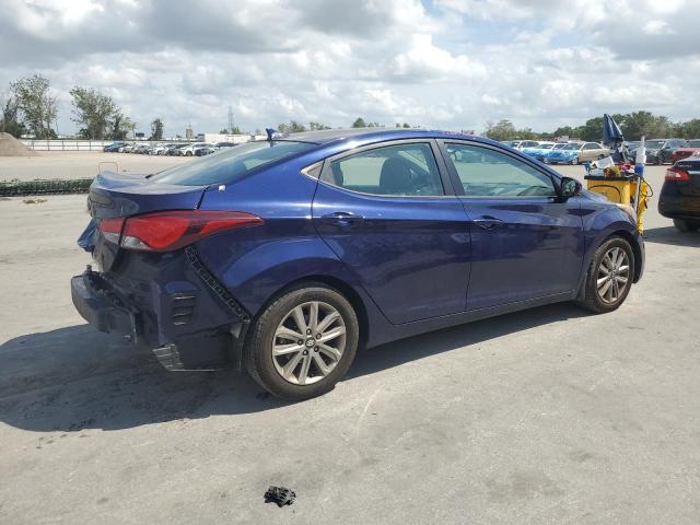 5NPDH4AE2EH500697 - 2014 HYUNDAI ELANTRA SE BLUE photo 3