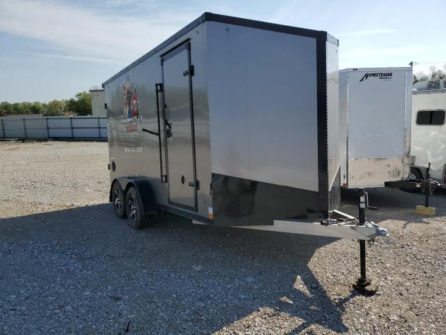 52LBE1421PW000490 - 2023 TRAIL KING ENCLOSED ნაცრისფერი ფოტო 1