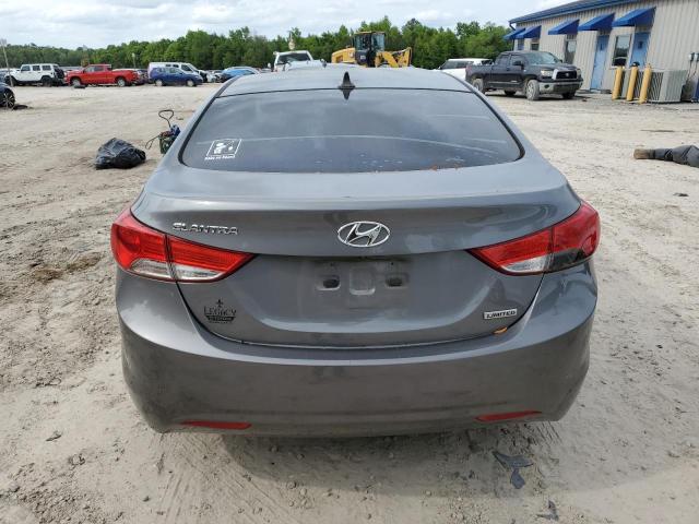 5NPDH4AE4CH083841 - 2012 HYUNDAI ELANTRA GLS GRAY photo 6