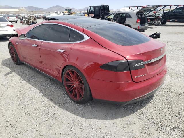 5YJSA1CG9DFP09800 - 2013 TESLA MODEL S Կարմիր լուսանկար 2