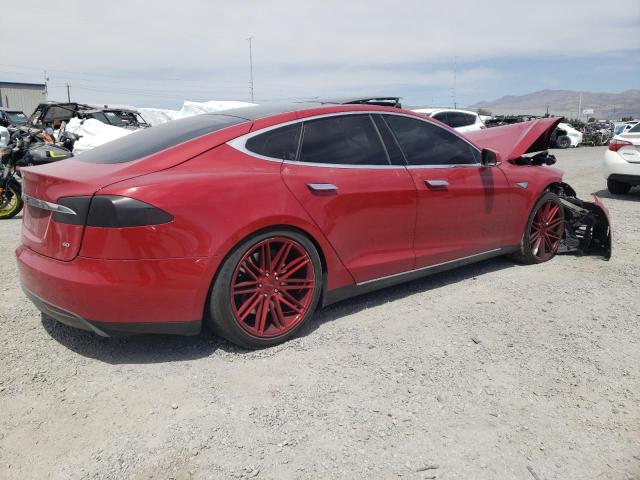 5YJSA1CG9DFP09800 - 2013 TESLA MODEL S Կարմիր լուսանկար 3