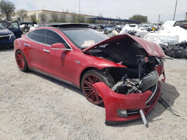 5YJSA1CG9DFP09800 - 2013 TESLA MODEL S Կարմիր լուսանկար 4