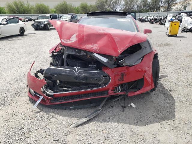 5YJSA1CG9DFP09800 - 2013 TESLA MODEL S Կարմիր լուսանկար 5