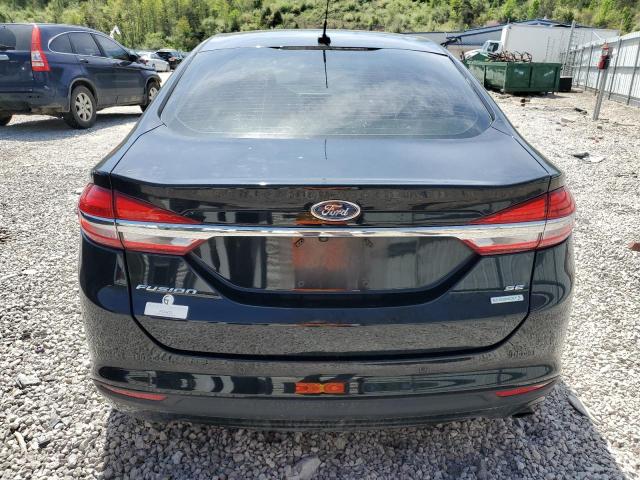 3FA6P0HDXJR239401 - 2018 FORD FUSION SE BLACK photo 6