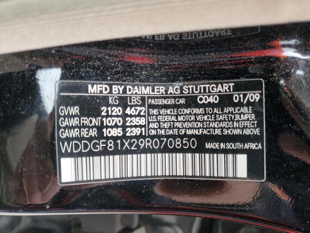 WDDGF81X29R070850 - 2009 MERCEDES-BENZ C 300 4MATIC BLACK photo 12