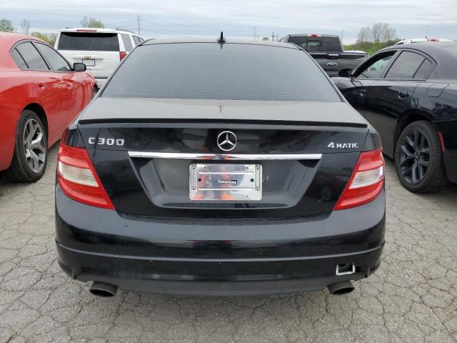 WDDGF81X29R070850 - 2009 MERCEDES-BENZ C 300 4MATIC BLACK photo 6