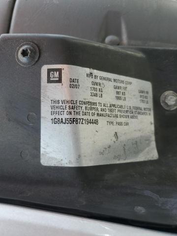 1G8AJ55F87Z194448 - 2007 SATURN ION LEVEL 2 银色 照片 12