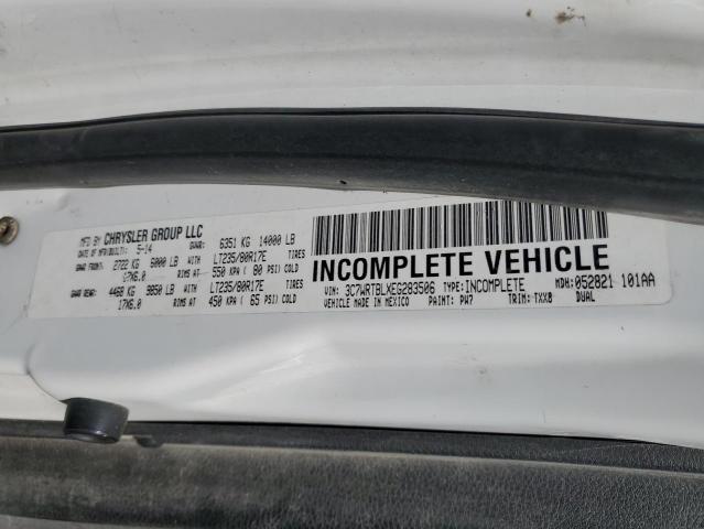 3C7WRTBLXEG283506 - 2014 RAM 3500 თეთრი ფოტო 13