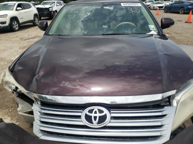 4T1BK3DB2CU442951 - 2012 TOYOTA AVALON BASE BURGUNDY photo 11