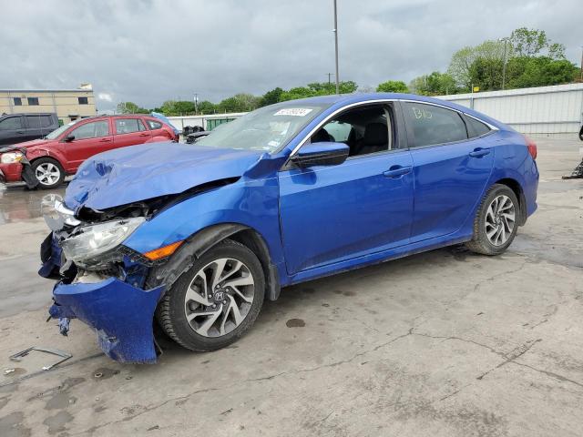 2HGFC2F78JH506255 - 2018 HONDA CIVIC EX BLUE photo 1