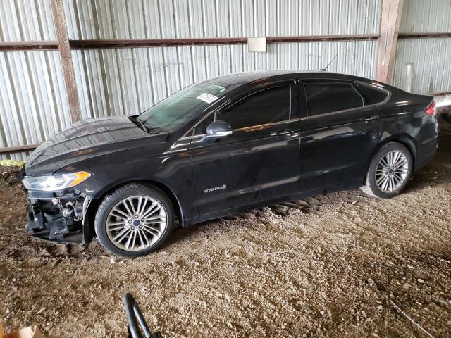 3FA6P0LU8ER366824 - 2014 FORD FUSION SE HYBRID BLACK photo 1