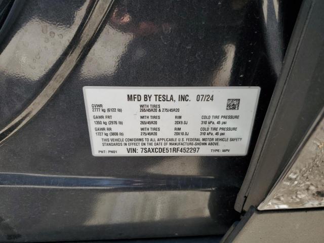 7SAXCDE51RF452297 - 2024 TESLA MODEL X Grafit foto 13