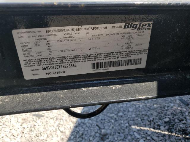 16V1C232XP3275585 - 2023 BIGT TRAILER BLACK photo 10