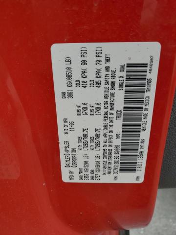 3D7KS19D16G160008 - 2006 DODGE RAM 1500 RED photo 12