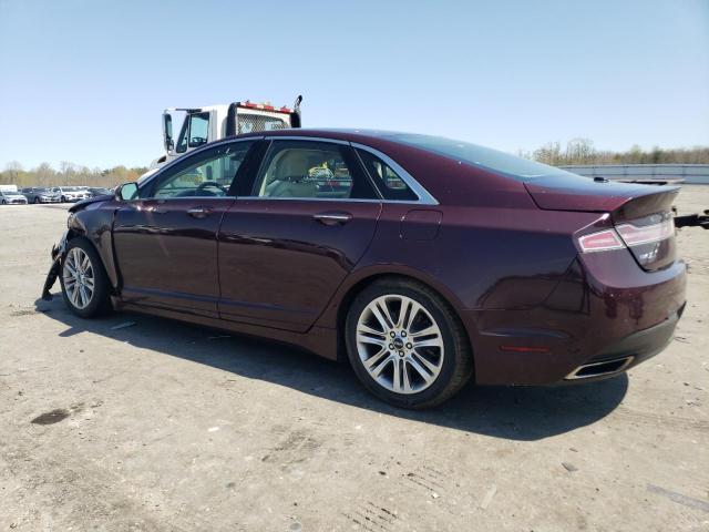 3LN6L2G99DR818832 - 2013 LINCOLN MKZ BURGUNDY photo 2