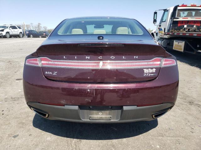 3LN6L2G99DR818832 - 2013 LINCOLN MKZ BURGUNDY photo 6