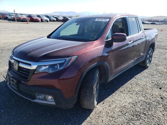 5FPYK3F71KB031112 - 2019 HONDA RIDGELINE RTL MAROON photo 2