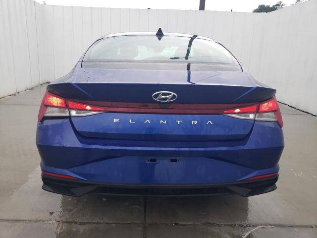 5NPLL4AG8MH037913 - 2021 HYUNDAI ELANTRA SE BLUE photo 6