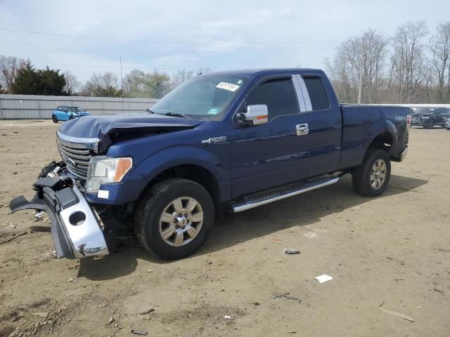 1FTFX1EF3BFC09273 - 2011 FORD F150 SUPER CAB BLUE photo 1