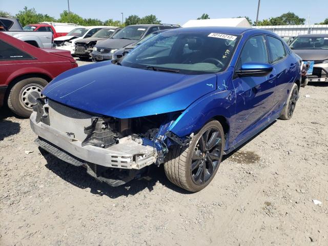 SHHFK7H45JU411464 - 2018 HONDA CIVIC SPORT 蓝色 照片 1