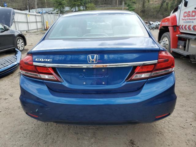 19XFB2F91FE053375 - 2015 HONDA CIVIC EXL ლურჯი ფოტო 6