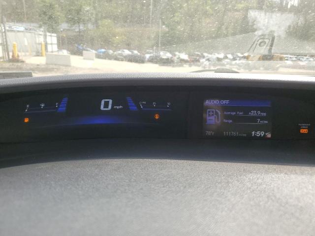 19XFB2F91FE053375 - 2015 HONDA CIVIC EXL ლურჯი ფოტო 9