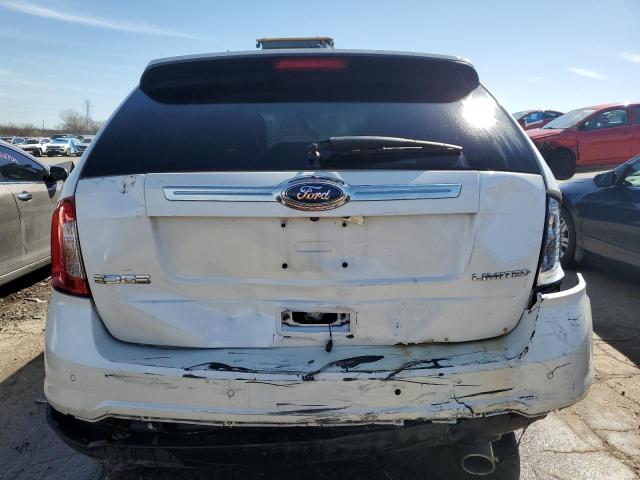 2FMDK3KC6DBA77007 - 2013 FORD EDGE LIMITED WHITE photo 6