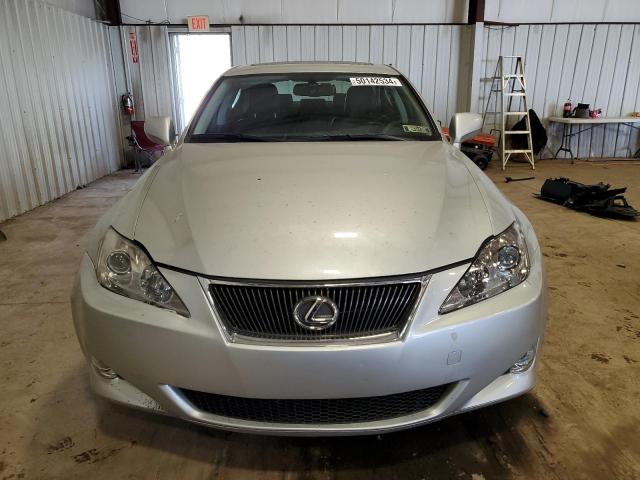 JTHCK262X75010736 - 2007 LEXUS IS 250 SILVER photo 5