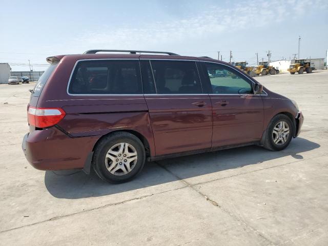 5FNRL38767B457604 - 2007 HONDA ODYSSEY EXL BURGUNDY photo 3