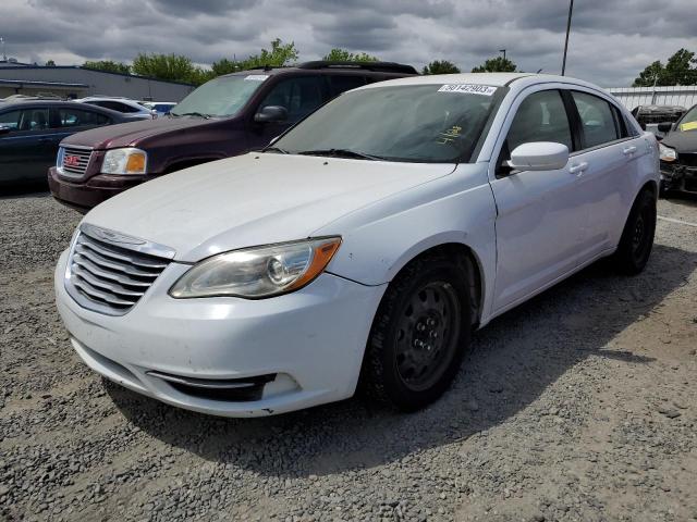 1C3CCBAB9EN123259 - 2014 CHRYSLER 200 LX WHITE photo 1