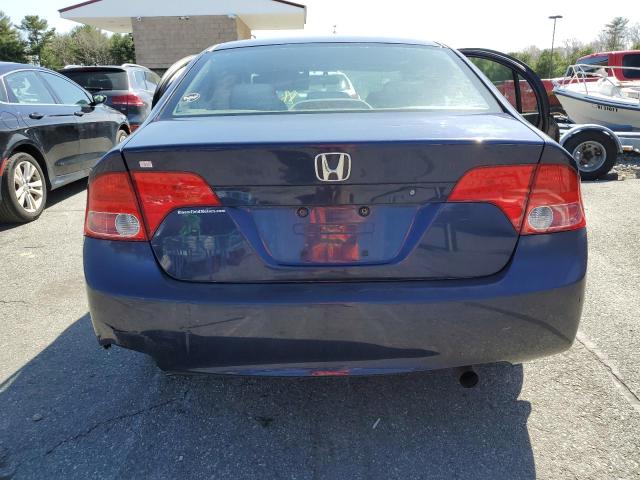 1HGFA16576L076761 - 2006 HONDA CIVIC LX BLUE photo 6